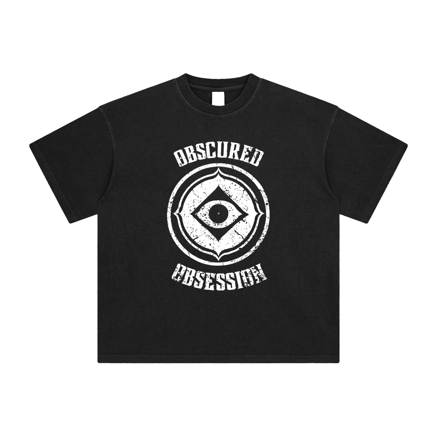 (Black) Enzyme Washed Logo Shirt