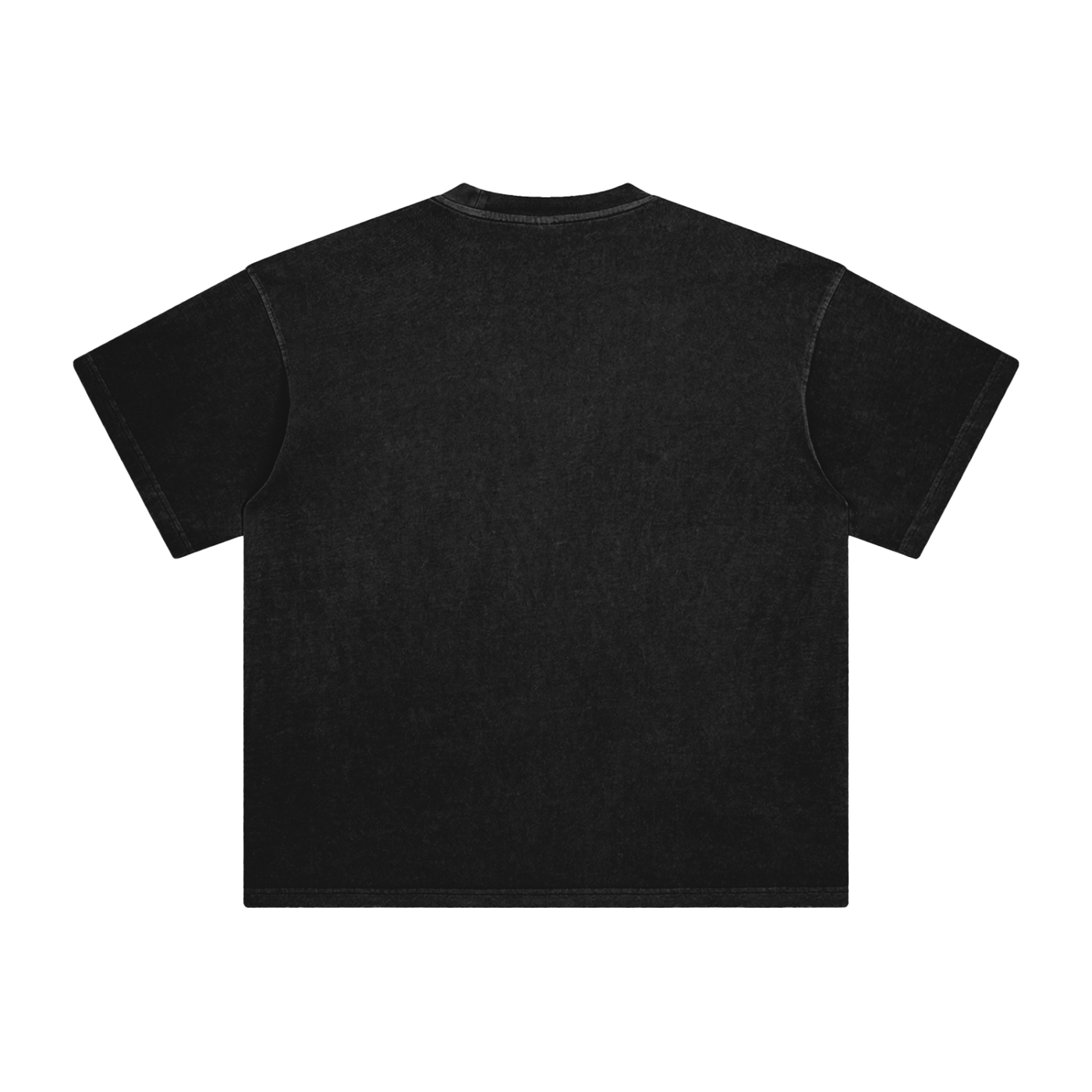 (Black) Enzyme Washed Anime T-Shirt
