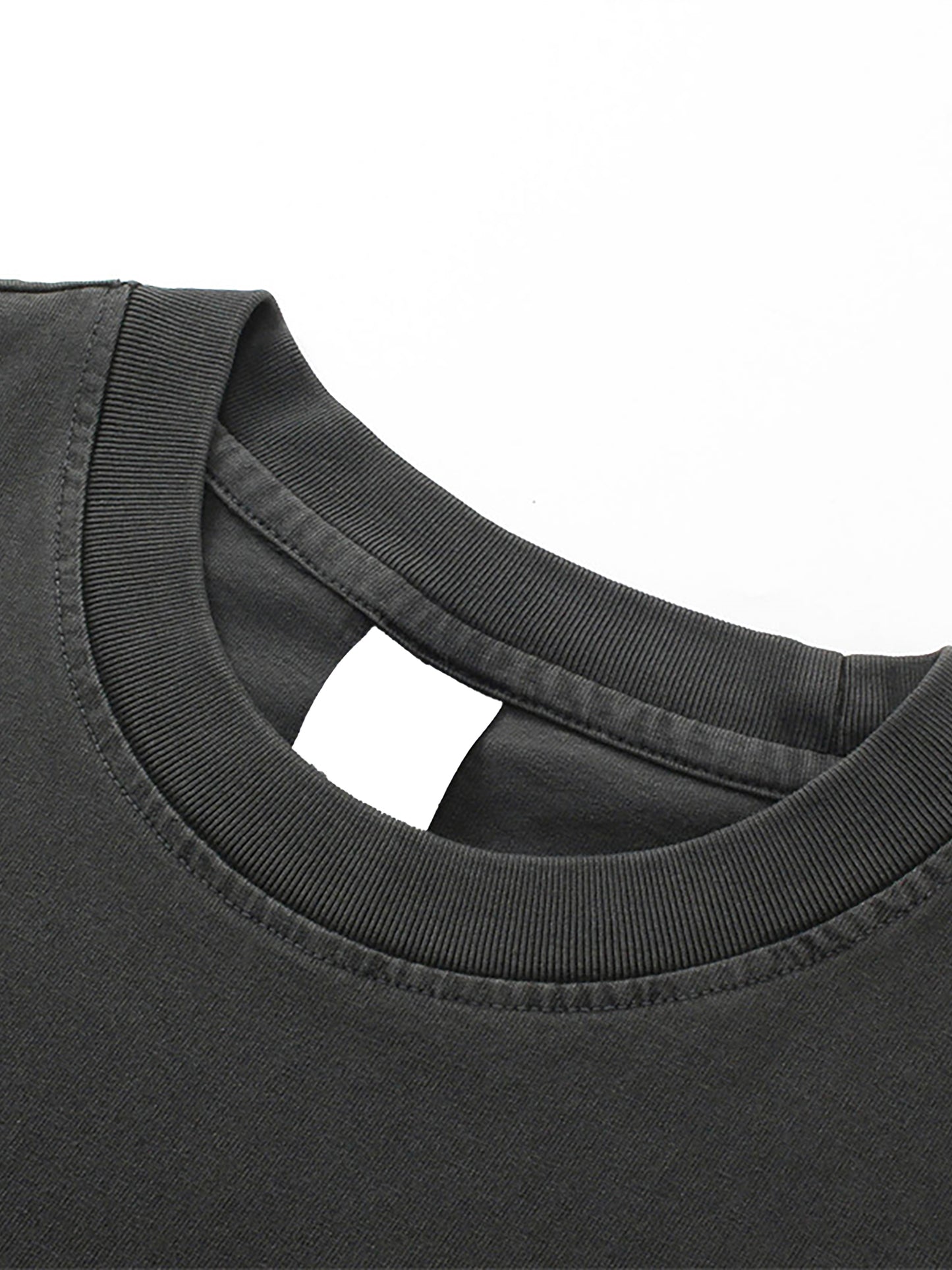 (Black) Enzyme Washed Anime T-Shirt