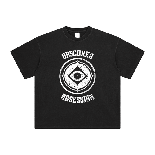 (Black) Enzyme Washed Logo Shirt