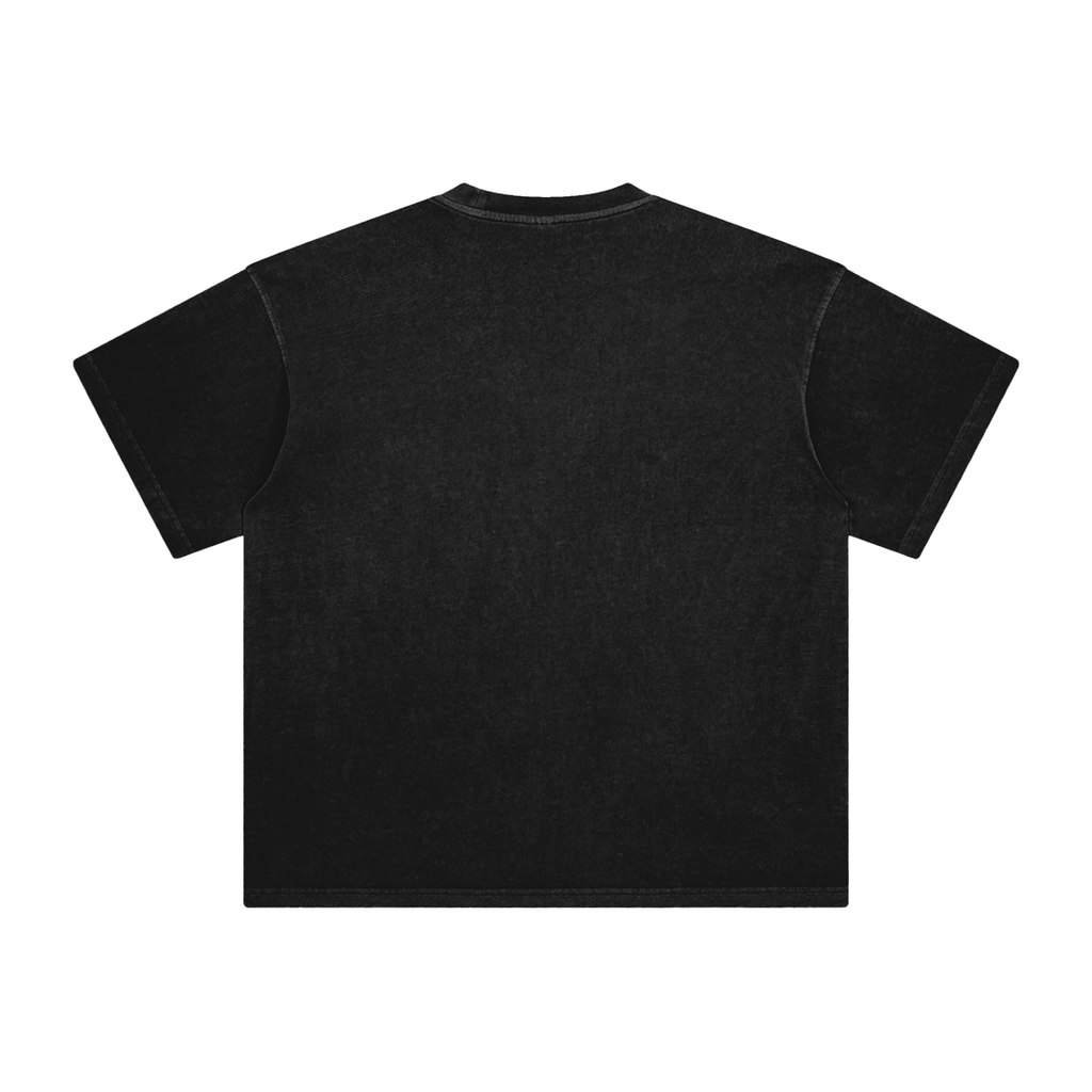 (Black & Green) Enzyme Washed Graffiti T-Shirt