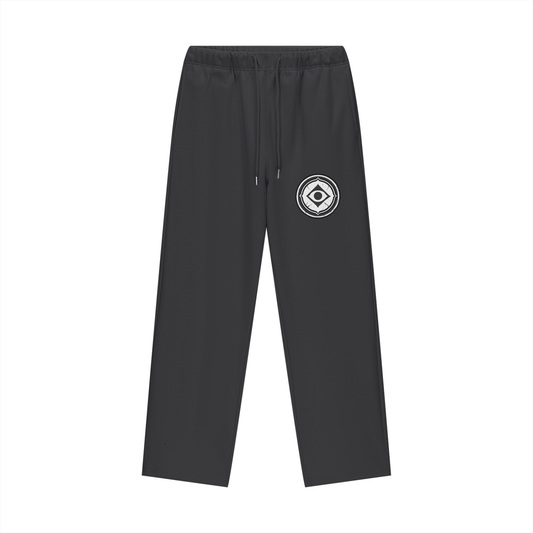 (Black) Loose fit Athletic Logo Sweats