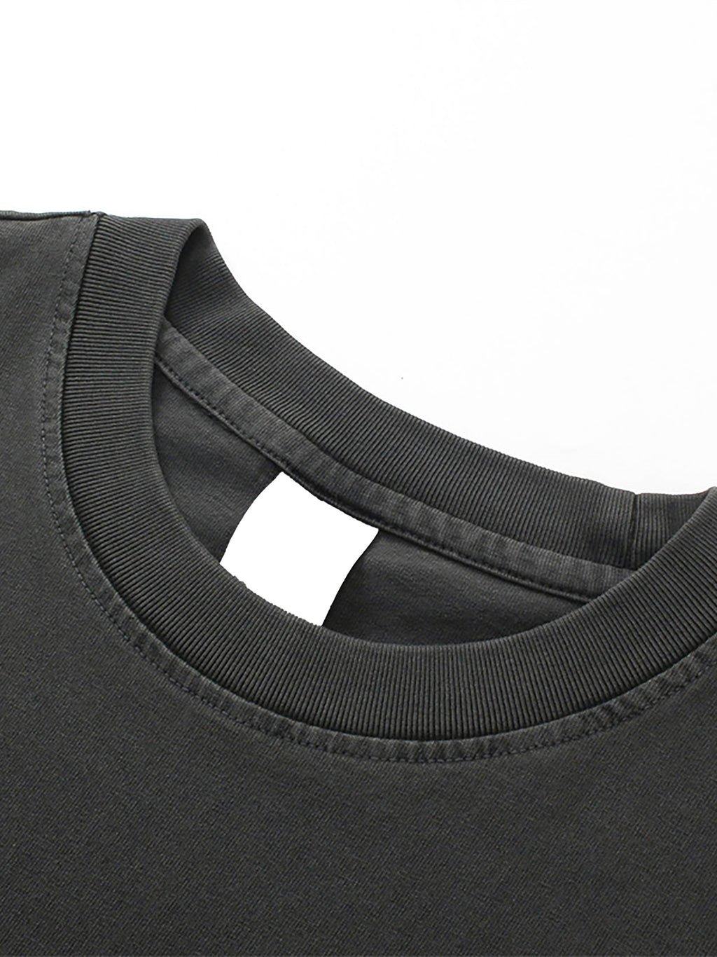 (Black) Enzyme Washed Anime T-Shirt