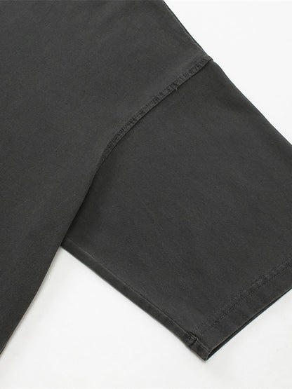 (Black) Enzyme Washed Anime T-Shirt