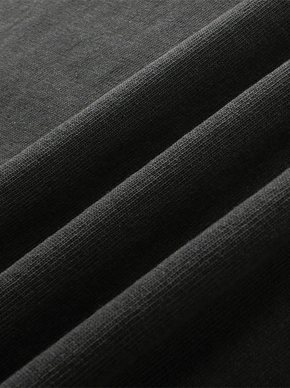 (Black) Enzyme Washed Anime T-Shirt